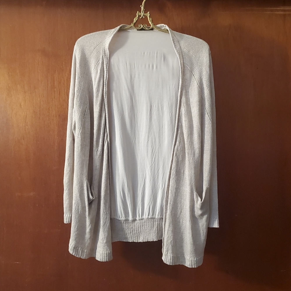 Comme Ca Ism longline open-front cardigan